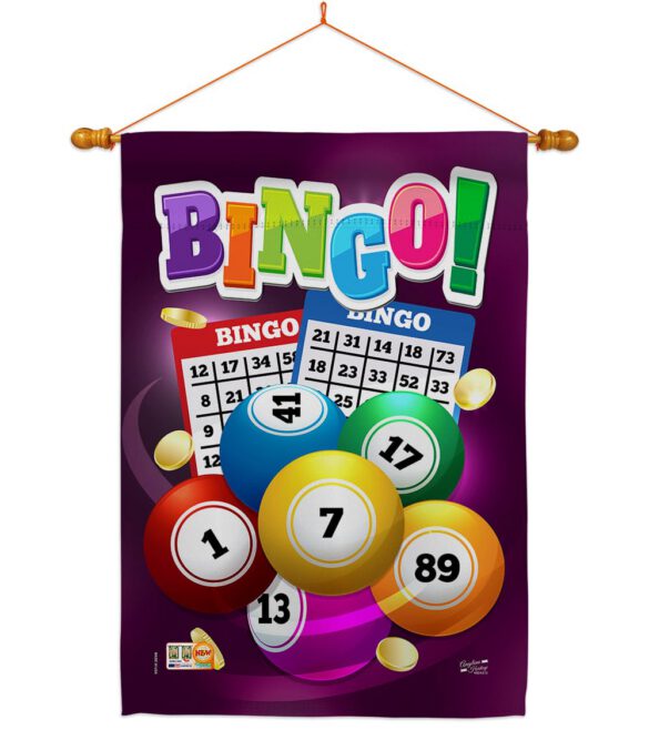 Bingo Bingo - Hobbies Interests Vertical Impressions Decorative Flags HG137089 Made In USA - Image 14