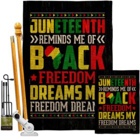 House Flag Juneteenth FK190152 B