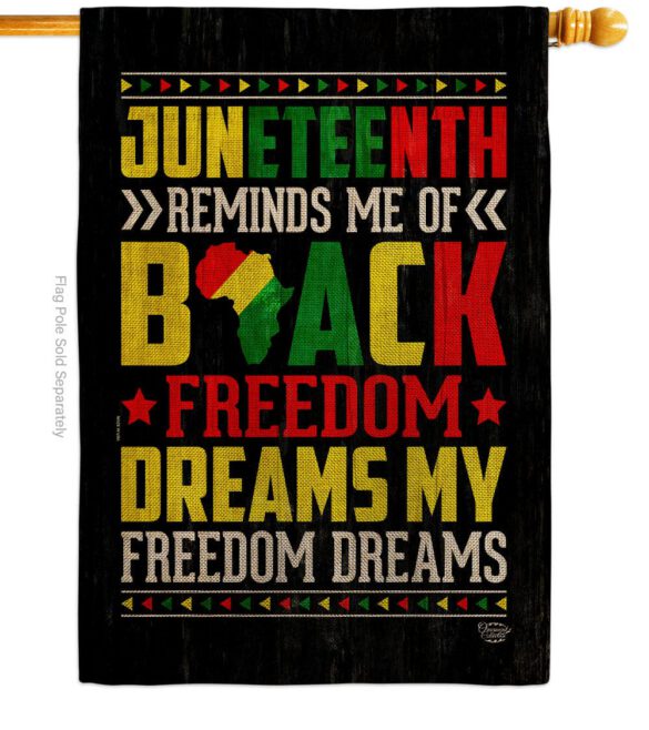 Black Freedom - Historic Americana Vertical Impressions Decorative Flags HG190152 Made In USA - Image 23