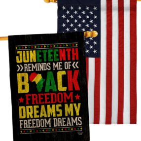 House Flag Juneteenth HP190152AC B