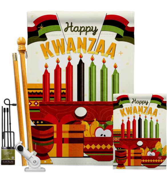 Gather Kwanzaa - Kwanzaa Winter Vertical Impressions Decorative Flags HG192719 Made In USA - Image 6