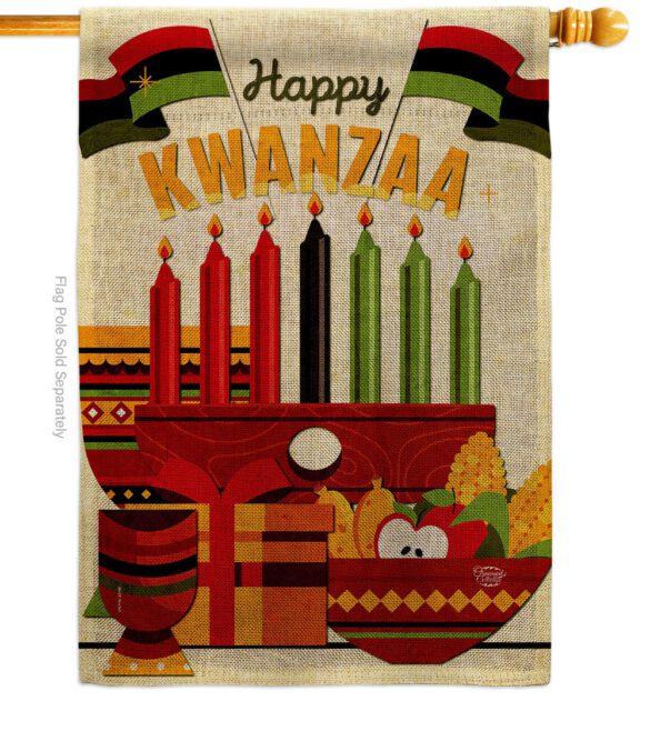 Gather Kwanzaa - Kwanzaa Winter Vertical Impressions Decorative Flags HG192719 Made In USA - Image 14