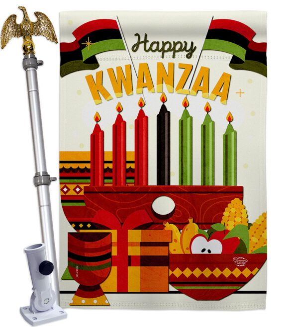 Gather Kwanzaa - Kwanzaa Winter Vertical Impressions Decorative Flags HG192719 Made In USA - Image 11