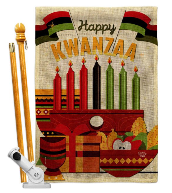 Gather Kwanzaa - Kwanzaa Winter Vertical Impressions Decorative Flags HG192719 Made In USA - Image 17