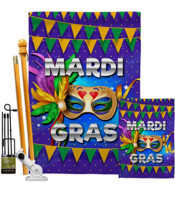 Fat Tuesday - Mardi Gras Spring Vertical Impressions Decorative Flags HG137347 Made In USA - Image 6