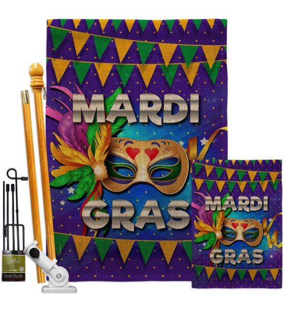 Fat Tuesday - Mardi Gras Spring Vertical Impressions Decorative Flags HG137347 Made In USA - Image 16