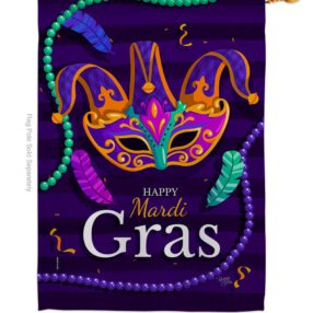 House Flag Mardi Gras H118013