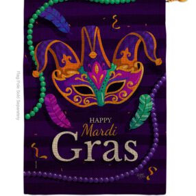 House Flag Mardi Gras H118013 B