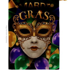 House Flag Mardi Gras H120008 B
