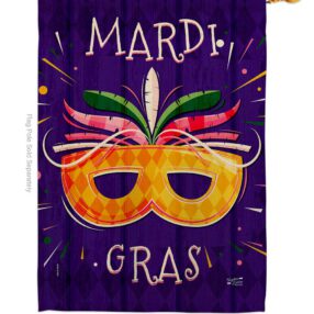 House Flag Mardi Gras H137361