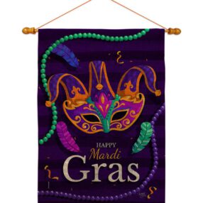 House Flag Mardi Gras HS118013 B 03