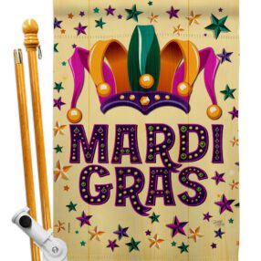 House Flag Mardi Gras HS118014