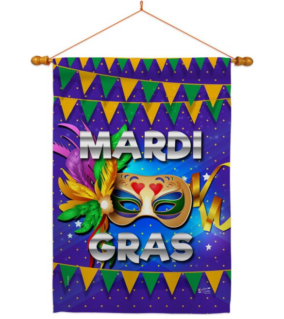 Fat Tuesday - Mardi Gras Spring Vertical Impressions Decorative Flags HG137347 Made In USA - Image 10
