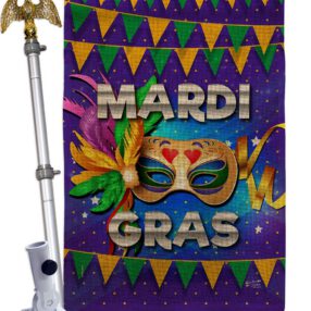 House Flag Mardi Gras HS137347 B 02