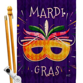 House Flag Mardi Gras HS137361