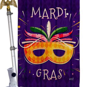 House Flag Mardi Gras HS137361 02