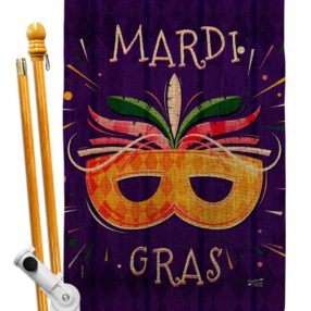 House Flag Mardi Gras HS137361 B