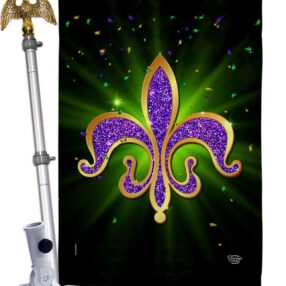 House Flag Mardi Gras HS192436 02