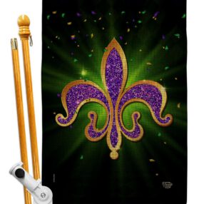 House Flag Mardi Gras HS192436 B