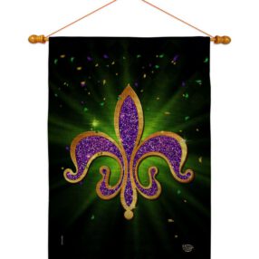 House Flag Mardi Gras HS192436 B 03