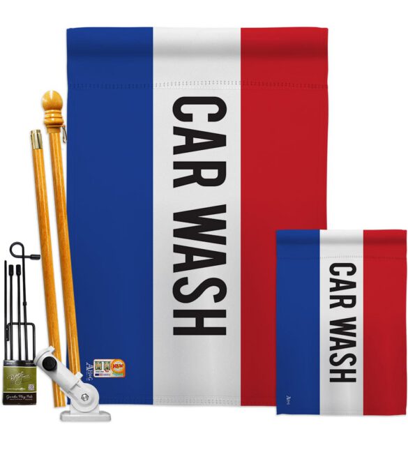 Car Wash - Merchant Special Occasion Vertical Impressions Decorative Flags HG140782 Made In USA - Image 6