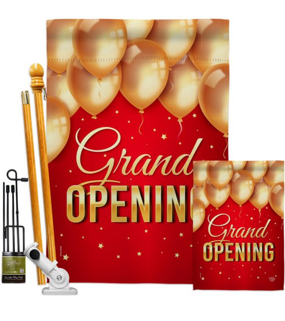 Grand Opening Balloon - Merchant Special Occasion Vertical Impressions Decorative Flags HG192585 Made In USA - Image 6