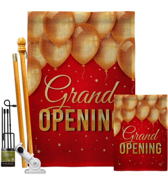 Grand Opening Balloon - Merchant Special Occasion Vertical Impressions Decorative Flags HG192585 Made In USA - Image 16