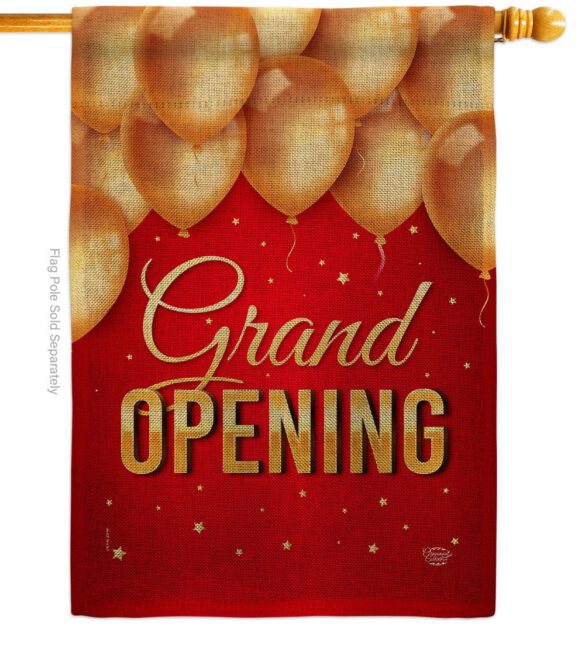 Grand Opening Balloon - Merchant Special Occasion Vertical Impressions Decorative Flags HG192585 Made In USA - Image 12