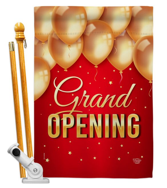 Grand Opening Balloon - Merchant Special Occasion Vertical Impressions Decorative Flags HG192585 Made In USA - Image 5