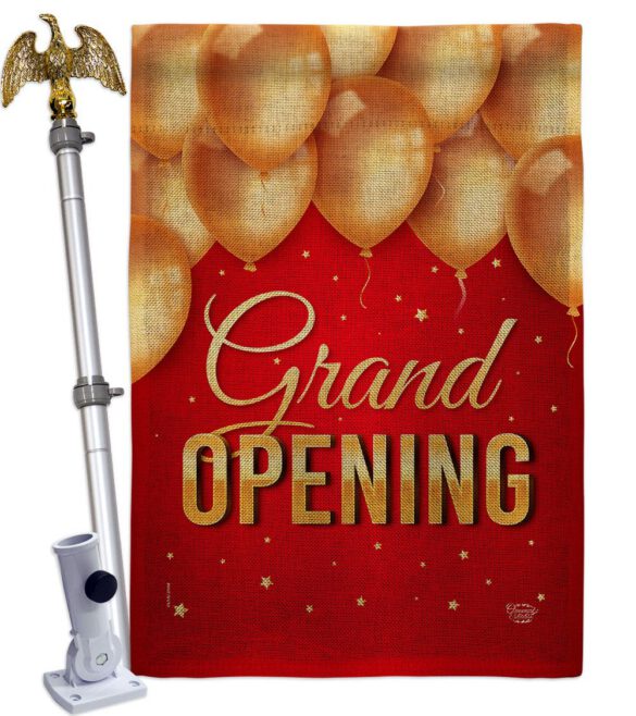 Grand Opening Balloon - Merchant Special Occasion Vertical Impressions Decorative Flags HG192585 Made In USA - Image 19