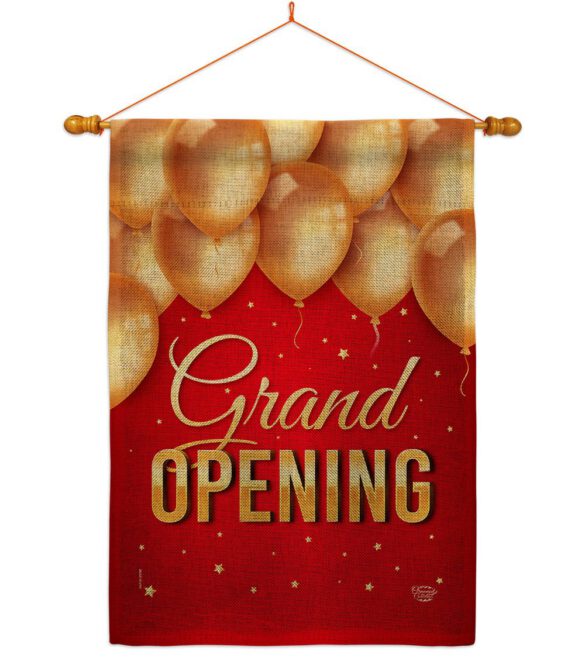Grand Opening Balloon - Merchant Special Occasion Vertical Impressions Decorative Flags HG192585 Made In USA - Image 20