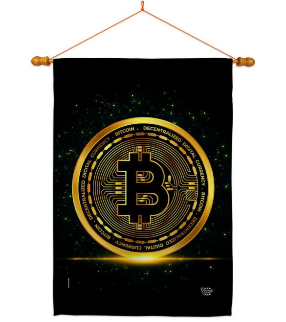 Bitcoin - Merchant Special Occasion Vertical Impressions Decorative Flags HG192639 Made In USA - Image 10