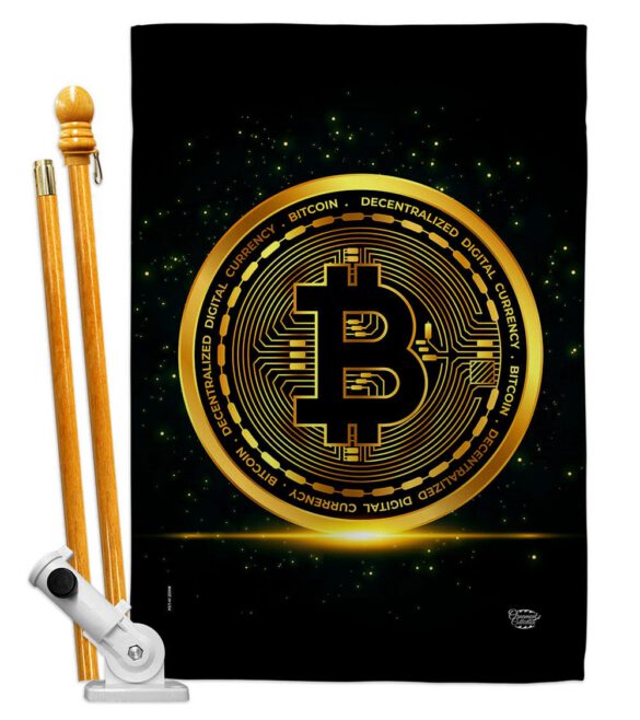 Bitcoin - Merchant Special Occasion Vertical Impressions Decorative Flags HG192639 Made In USA - Image 5