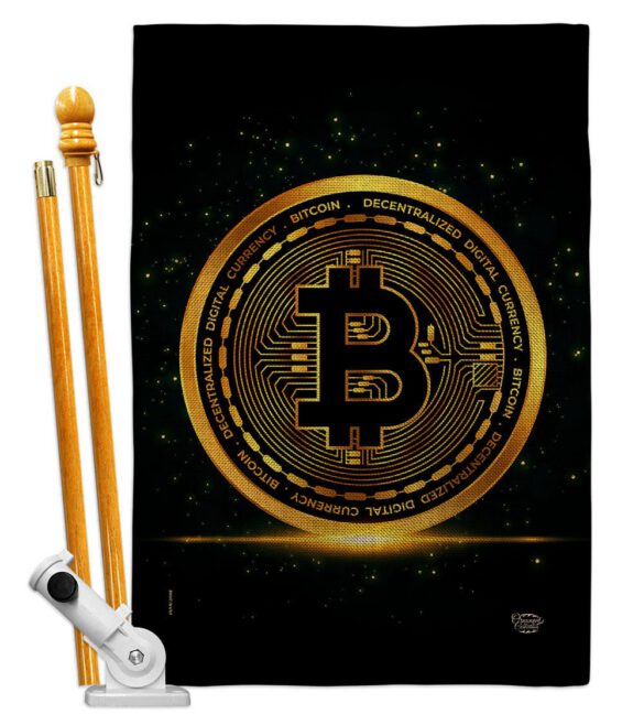Bitcoin - Merchant Special Occasion Vertical Impressions Decorative Flags HG192639 Made In USA - Image 15