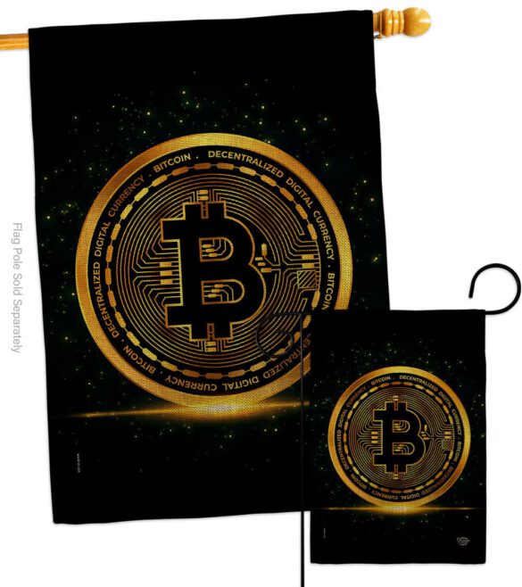 Bitcoin - Merchant Special Occasion Vertical Impressions Decorative Flags HG192639 Made In USA - Image 13