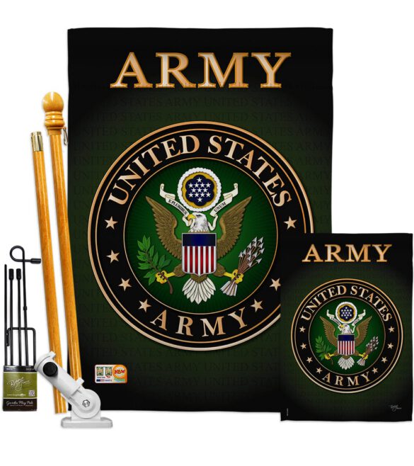 Army - Military Americana Vertical Impressions Decorative Flags HG108055 Made In USA - Image 7