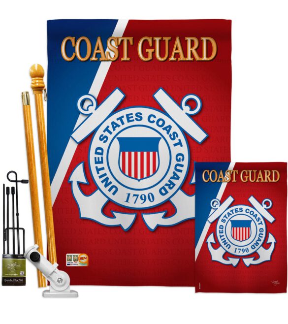 Coast Guard - Military Americana Vertical Impressions Decorative Flags HG108056 Made In USA - Image 6