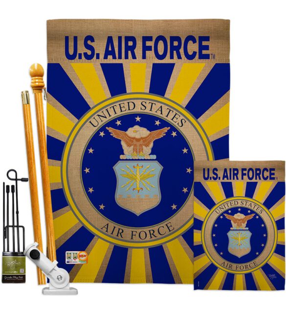 Air Force - Military Americana Vertical Impressions Decorative Flags HG108395 Made In USA - Image 7