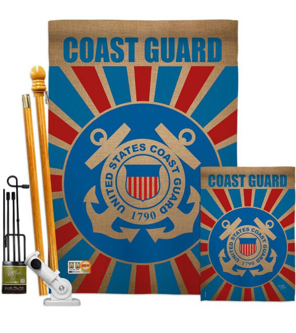 Coast Guard - Military Americana Vertical Impressions Decorative Flags HG108397 Made In USA - Image 6
