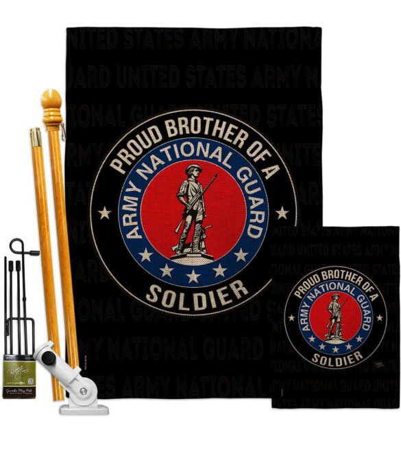 Army Proud Brother Soldier - Military Americana Vertical Impressions Decorative Flags HG108501 Made In USA - Image 17