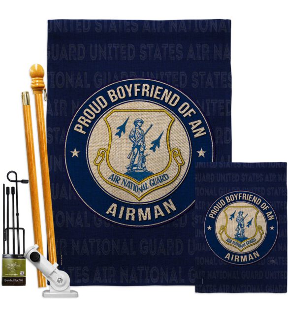 Air Force Proud Boyfriend Airman - Military Americana Vertical Impressions Decorative Flags HG108507 Made In USA - Image 17