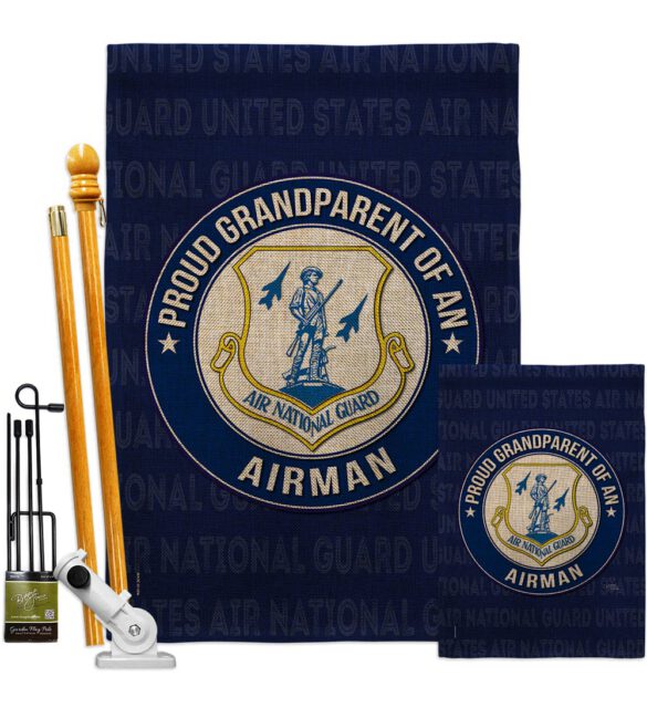 Air Force Proud Grandparent Airman - Military Americana Vertical Impressions Decorative Flags HG108552 Made In USA - Image 17