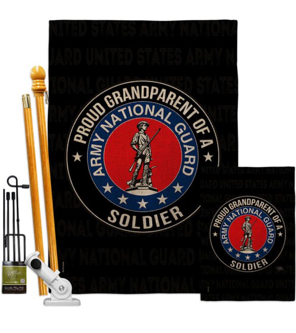 Army Proud Grandparent Soldier - Military Americana Vertical Impressions Decorative Flags HG108555 Made In USA - Image 17