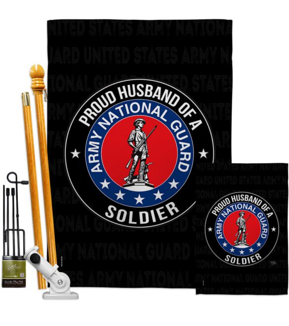 Army Proud Husband Soldier - Military Americana Vertical Impressions Decorative Flags HG108564 Made In USA - Image 7