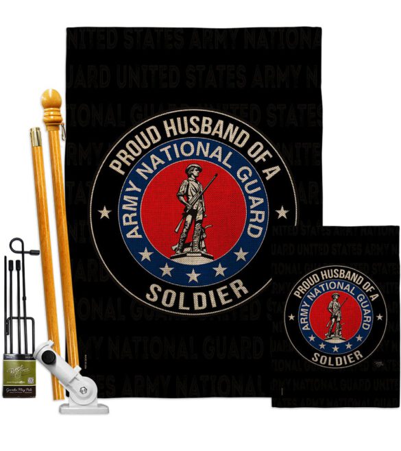 Army Proud Husband Soldier - Military Americana Vertical Impressions Decorative Flags HG108564 Made In USA - Image 17