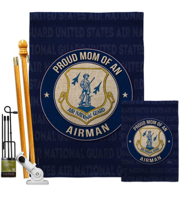 Air Force Proud Mom Airman - Military Americana Vertical Impressions Decorative Flags HG108570 Made In USA - Image 17