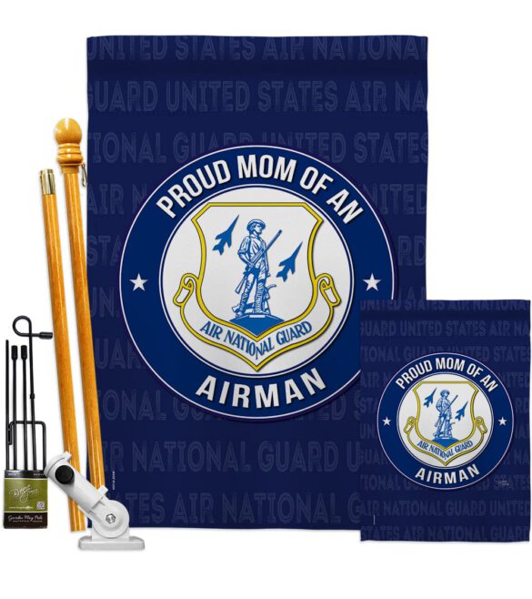 Air Force Proud Mom Airman - Military Americana Vertical Impressions Decorative Flags HG108570 Made In USA - Image 7