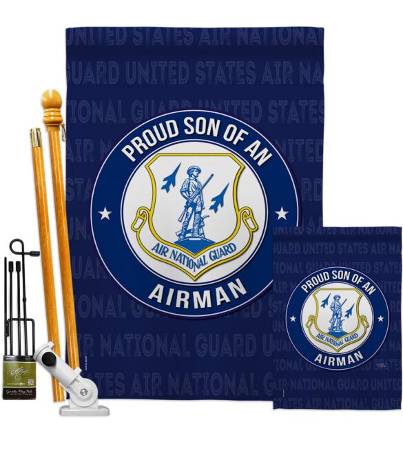 Air Force Proud Son Airman - Military Americana Vertical Impressions Decorative Flags HG108588 Made In USA - Image 7