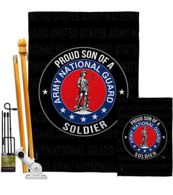 Army Proud Son Soldier - Military Americana Vertical Impressions Decorative Flags HG108591 Made In USA - Image 7
