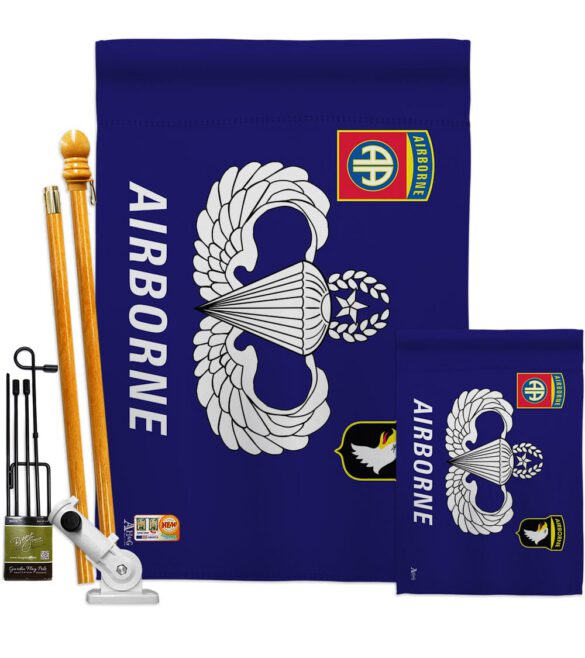 Airborne - Military Americana Vertical Impressions Decorative Flags HG140302 Made In USA - Image 7